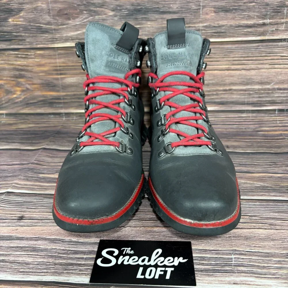 Cole Haan ZeroGran Men's Dark Gray Red‎ Hiking Boots